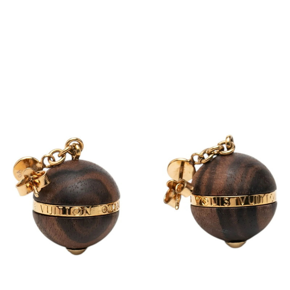 LOUIS VUITTON Brown Earrings - Picture 2 of 5